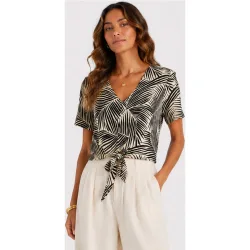 Blusa de mujer con escote en V