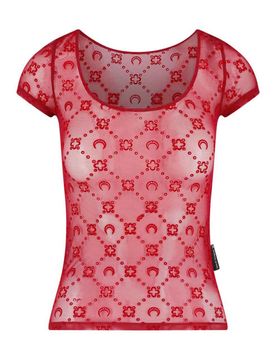 Marine Serre T-shirt in mesh