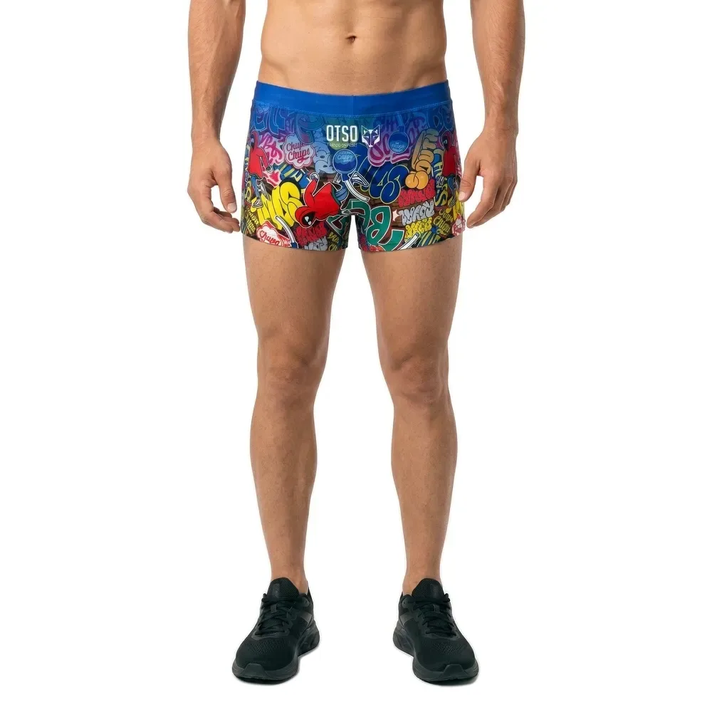 Chupa Chups Graffiti Swimming Shorts Dark Blue M Men - OTSO - FashionsVida