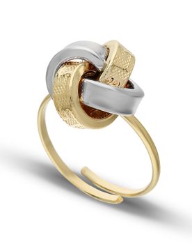 Anello Donna Oro Bianco Giallo GL102117