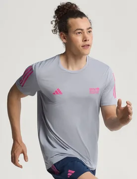 T-shirt BMW Berlino-Marathon 2025 Finisher M Halo Silver - Adidas - FashionsVida