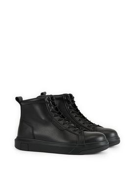 Boots à lacets en cuir