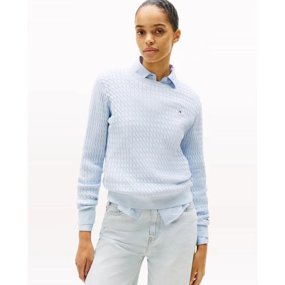 Jersey de mujer con textura de ochos - Tommy Hilfiger - FashionsVida