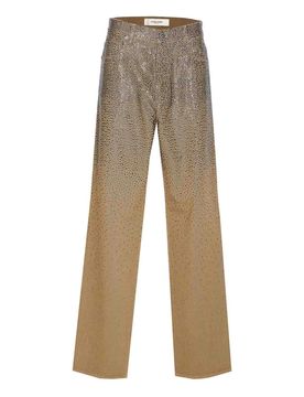 Degrada pantaloni di cotone Swarovski