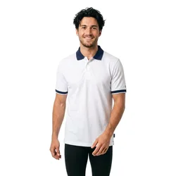 Stefano Short Sleeve Polo White M Men
