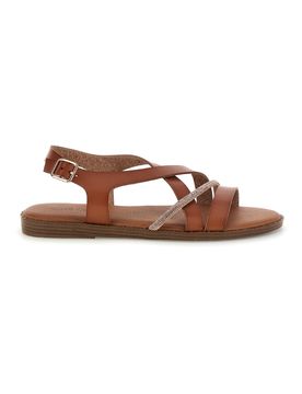 Sandali camel con fasce incrociate Cafè cost 20523 37