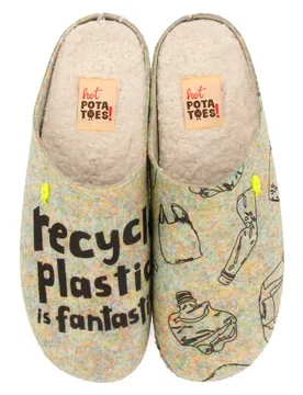 Pantofole Prottes Grey / Gray EU 40 - Hot Potatoes - FashionsVida