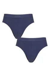 Mens 2 Pair Sloggi EVER Ease Briefs Deep Cobalt XL - Blue - Size: Extra Large