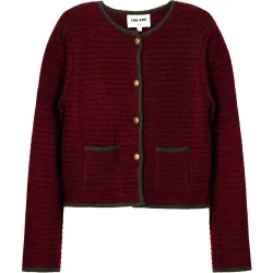 Chaqueta de mujer con bolsillos delanteros