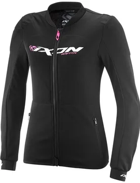 Giacca Moto Donna Estiva ARMA LADY Nero Bianco Rosa Bri taglia 3X - Ixon - FashionsVida