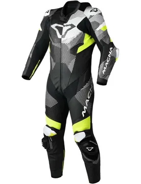 Tuta Moto 1pz Ignite Nero fluo Giallo Bianco taglia 54 - Macna - FashionsVida