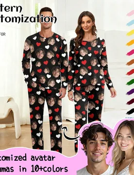 Conjunto de pijama personalizado para mujer de Printstory, se puede imprimir cualquier patrón, un regalo personalizado y único, perfecto para famili - Shein - FashionsVida