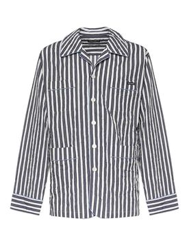 Camicia Vanity A Righe Con Logo