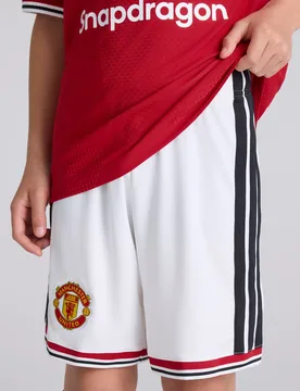 Manchester United Kids 26/27 Home Shorts White 11-12Y - Adidas - FashionsVida
