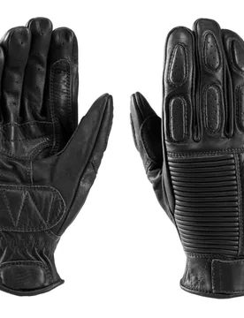 Guanti Moto In Pelle HT Banner CE Nero taglia XS - Blauer - FashionsVida