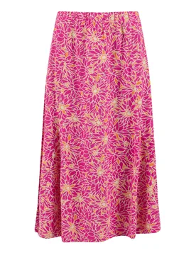 Weird Fish Romaro Printed Jersey Midi Skirt Size 22 - holiday-shop holiday-shop womens-summer-shop women women all-womens women skirts - Gerbera - FashionsVida