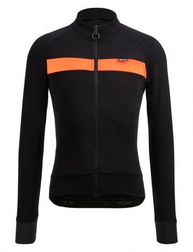Maglia ciclismo invernale maniche lunghe ADAPT WOOL arancio
