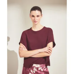 Top de mujer liso cuello caja