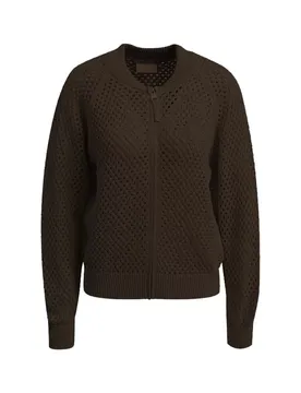 S CROCHET BOMBER female