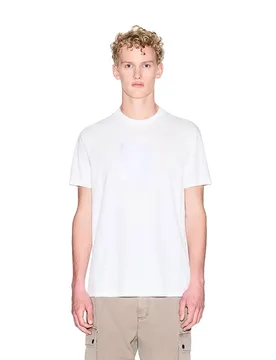 Exchange T-shirt à Manches Courtes Xm002213_af10356 Off White M - Giorgio Armani - FashionsVida