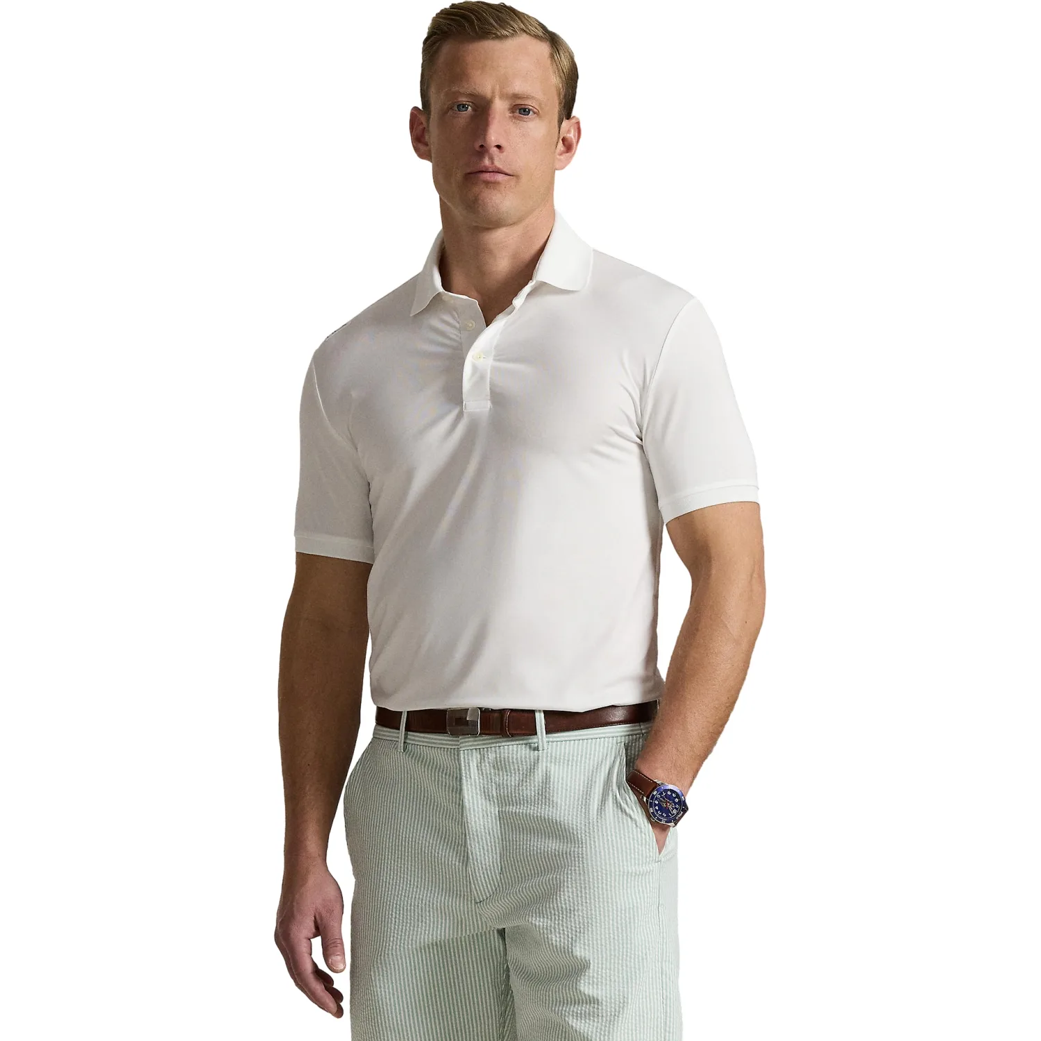 Polo LTWT Airflow, weiss xxl - Ralph Lauren - FashionsVida