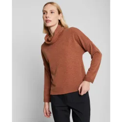 Jersey de mujer de cuello vuelto y manga larga