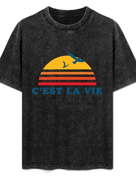 C'est la vie T-Shirt Plus Size Loose Short Sleeve Top - Aliexpress - FashionsVida