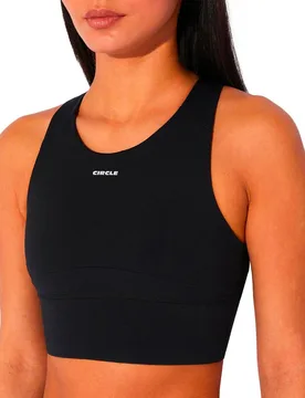 Brassière de trail/running - Level Up 2.0 Bra Onyx Black - Taille XS - Noir - Circle - FashionsVida