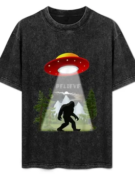Funny Bigfoot Rock and Roll USA T-Shirt Basic Casual Short Sleeve Cotton Shirt - Aliexpress - FashionsVida