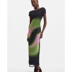 Desigual - Vestido tul degradados
