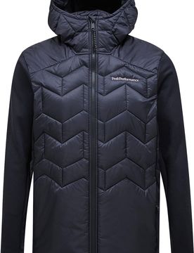 Isolierender und vielseitiger Stepp- Und Daundenjacken M Elevate Liner Hybrid Hood Jacket Black für Herren Größe L schwarz