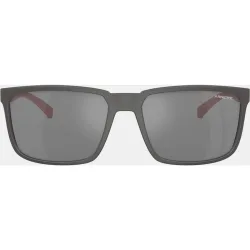 Gafas de sol AN4251 STRIPE de hombre rectangular en inyectado con lente espejada