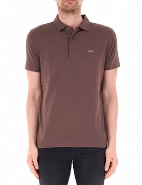 SUN68 Polo in cotone MARRONE M