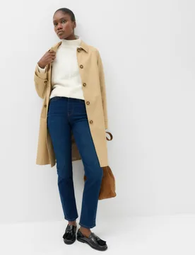 Sienna Straight Leg Jeans Dark Blue Denim female - M&S - FashionsVida