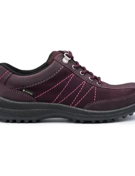 Women's Wide Fit 'Mist' Gore-Tex® Shoes in Wine Size: 6.5 - Wine - Size: 6.5 - Hotter - FashionsVida