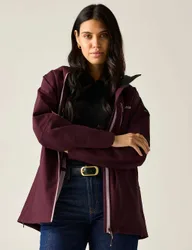 Birchdale II Waterproof Hooded Rain Jacket Purple female