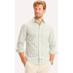 Camisa de hombre manga larga elástica