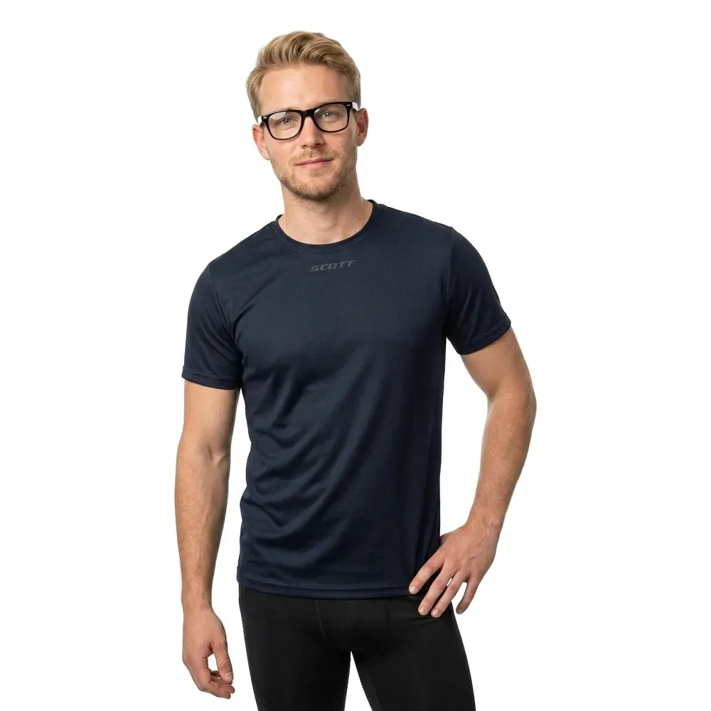 Maglietta A Maniche Corte Vertic Pro Tech Sl Dark Blue - Scott - FashionsVida