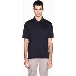 Polo de hombre manga corta con cierre cremallera