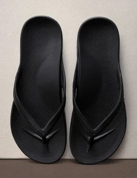 Chanclas unisex con soporte de arco, unicolor, pantuflas para playa/hogar, adecuadas para primavera, verano, otoño y vuelta a la escuela - Shein - FashionsVida