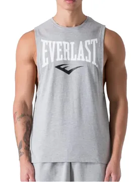 T-shirt Sans Manches Logo Grey Melange M - Everlast - FashionsVida