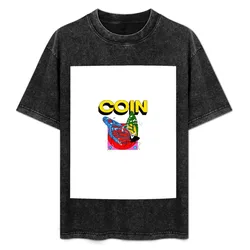 Coin band logo Graphic T-Shirt Street Style Casual Tee Shirt