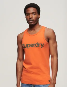 Superdry Herren Vintage Classic Tanktop Orange - Größe: S - 34.99 - FashionsVida