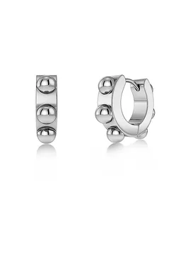 Boucles d'oreilles STUDS HOOPS Silver argent - Edblad - FashionsVida