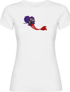 Maglietta A Maniche Corte Da Donna Mexican Mermaid - Kruskis - FashionsVida