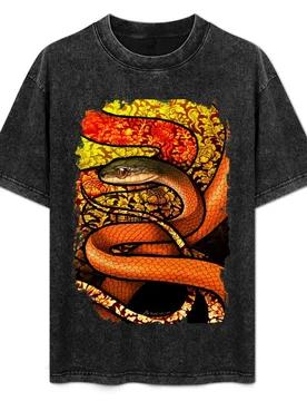 Black-Headed Cat Snake T-Shirt Durable Work Wear T-Shirt - Aliexpress - FashionsVida
