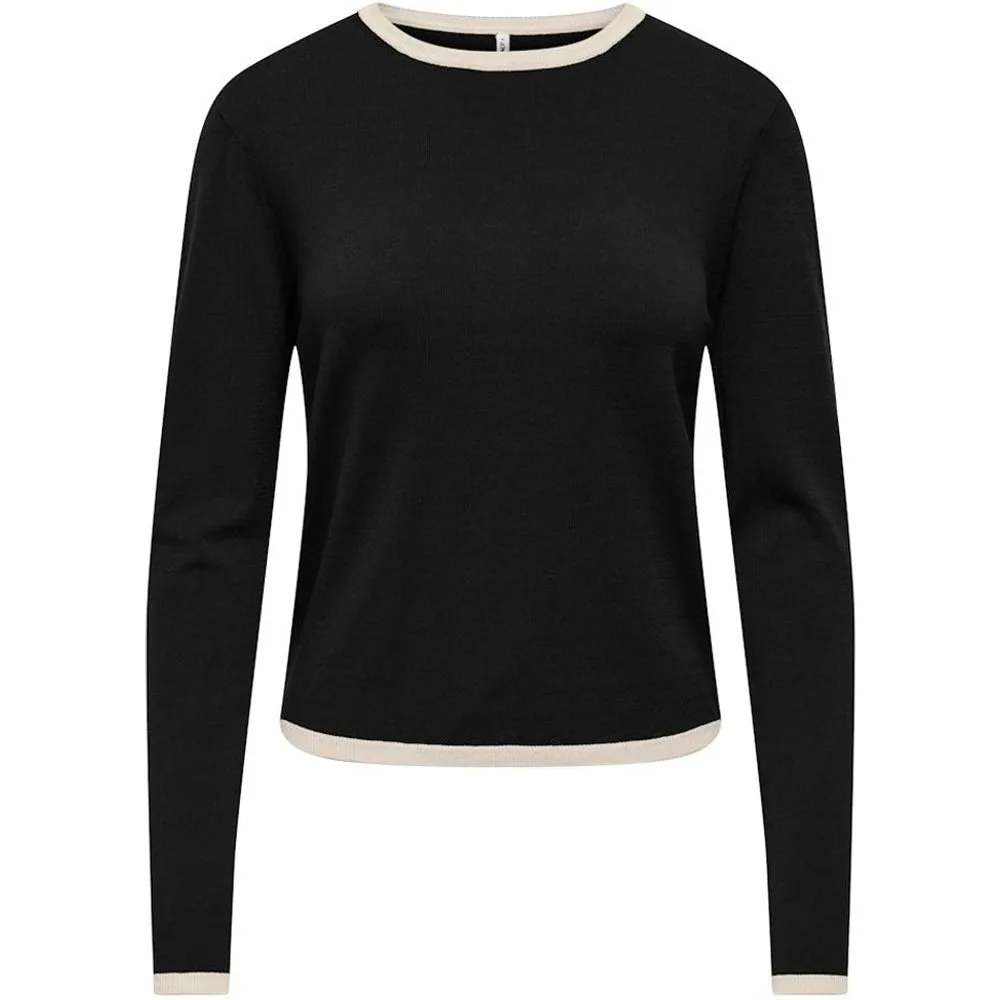 Jersey de mujer de manga larga con cuello redondo - Only - FashionsVida