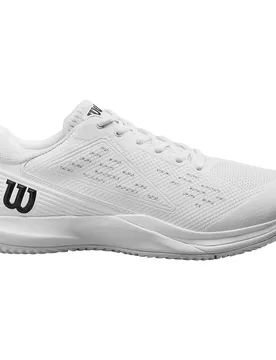 Rush Pro Ace All Court Shoes White / White / Black UK 11 - Wilson - FashionsVida