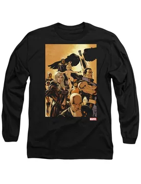 Unisex XMen Team Cover Long Sleeve T-Shirt, Black Size: XL - Black - Size: XL - Marvel - FashionsVida