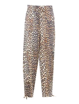 Pantaloni con stampa leopardata